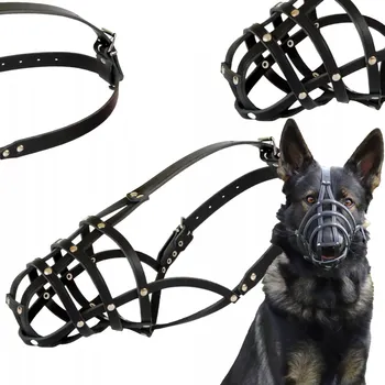 Náhubek pro psa Kožený náhubek Dingo