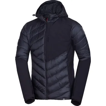 Pánská softshellová bunda Northfinder Pánská městská hybridní zateplená bunda se softshellem BARRY, černá, S