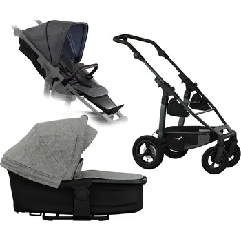 Kočárek Kočárek TFK Set Mono 4 frame air wheel Premium 2026, grey