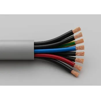 elektrický kabel Flexibilní ovládací kabel YSLY-JZ 12x 1 barevné značení žil