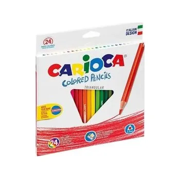 Set školních potřeb Kredki ołówkowe trójkatne 24 kolory CARIOCA