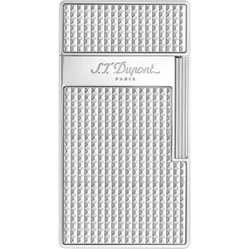 Zapalovač S.T. DUPONT - BIGGY - DIAMOND HEAD SILVER - Turbo zapalovač