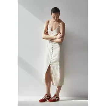 Dámské šaty Lněné šaty Medicine RS25.SUD906 béžová 01X, vel. XS