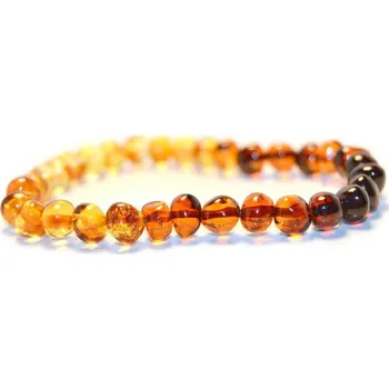 Náramek Baltský jantar Jantarové korálky náramek pro děti Rainbow multicolor