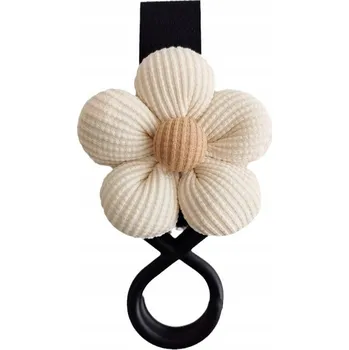 UNIVERZÁLNÍ DRŽÁK/HÁK NA TAŠKU NA KOČÁREK - KVĚTINOVÝ VZOR 1 (UPEVNĚNÍ NA SUCHÝ ZIP)