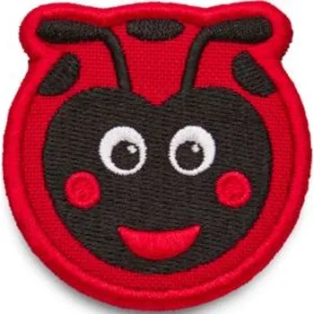 Nášivka Dětský odznáček na suchý zip AFFENZAHN Velcro badge Ladybird - black