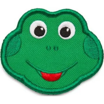 Nášivka Dětský odznáček na suchý zip AFFENZAHN Velcro badge Frog - green