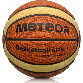 Basketbalový míč Basketbalový míč Meteor Cellular 7 hnědá/krémová vel. 7