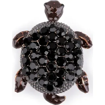 Brož Brož s broušenými kamínky želva