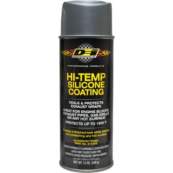 DEi Design Engineering ochranný sprej na termo izolační omotávky výfuků (HT Silicone Coating) 355 ml, barva: stříbrná