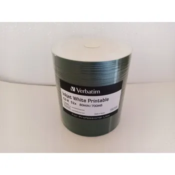 Optické médium Verbatim CD-R Potisknutelné 700MB 100 ks