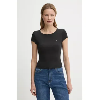 Pánské oblečení Tričko Tommy Jeans DW0DW20623 černá 99X, vel. XS