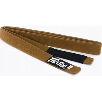 Bojový sport Pás na brazilské jiu-jitsu Fairtex Cotton hnědý A2