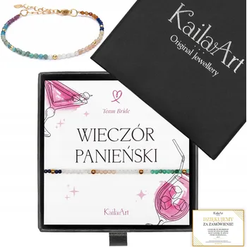 Náramek ROZLUČKA SE SVOBODOU SET GADGET NÁRAMEK TURMALÍN + BOX + KARTIČKA KailaArt