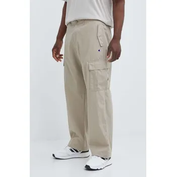 Pánské kalhoty Bavlněné kalhoty Champion béžová barva, ve střihu cargo, 220015 12X, vel. XL