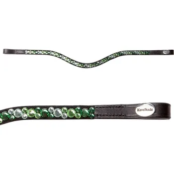 KAVALKADE Čelenka Sparkle, black/green, vel. PONY