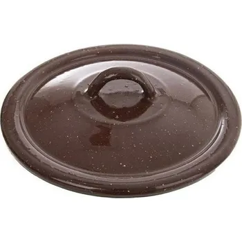 Poklice poklice d16cm, BROWN, smalt