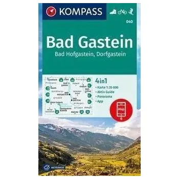Bad Gastein, Bad Hofgastein, Dorfgastein 1:35 000 / turistická mapa KOMPASS 040