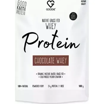Protein Goodie Nativní syrovátkový protein BIO GrassFed - Čokoláda - Organic Grass-Fed Native Whey protein - 1000 g