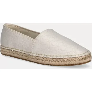 Dámská obuv Espadrilky Calvin Klein FLAT ESPADRILLE - JACQ HW0HW02467 béžová 01X, EUR 36