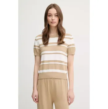 Dámský svetr Bavlněný svetr United Colors of Benetton dámský, béžová barva, 1294E10D0 80X, vel. M