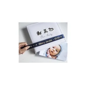 Pásek do tiskárny Brother TZE-RN54, zlatá na námoř.modré, 24 mm, textilní páska