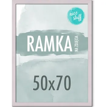 Obraz RÁMEČEK NA FOTKY 50x70 B2 RÁMEČKY NA FOTKY FOTOGRAFIE 70x50 MDF PUDROVĚ FIALOVÁ