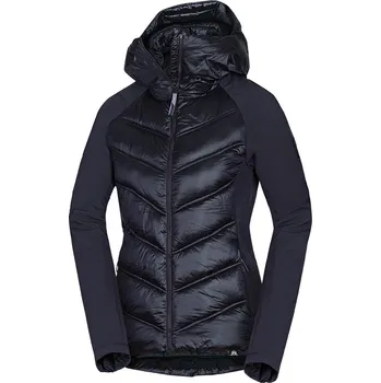 Dámská větrovka Northfinder Dámská hybridní zateplená bunda se softshellovými částmi RITA, černá, L