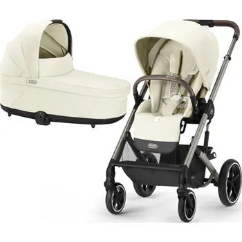 Dětské zboží Kočárek CYBEX Balios S Lux 2024 včetně korby, seashell beige (taupe frame)