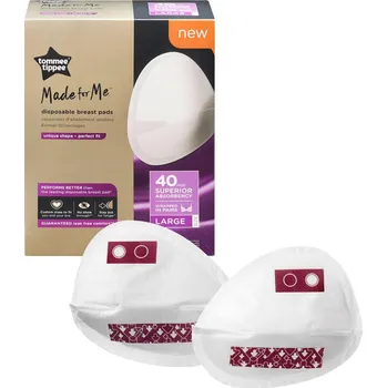 Menstruační vložka Vložky do podprsenky TOMMEE TIPPEE 100 ks 2025, vel. L