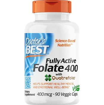 Sport Doctor's Best Fully Active Folate kyselina listová 400 mcg 60 rostlinných kapslí