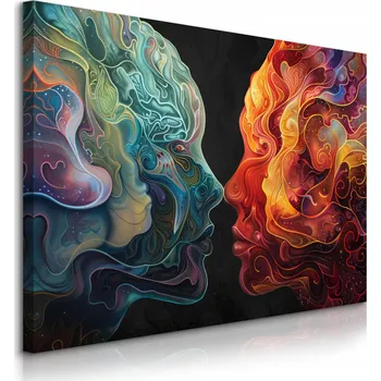 Obraz OBRAZ NA PLÁTNĚ DO LOŽNICE ABSTRAKCE PORTRÉTY MODERNÍ STYL 40x30