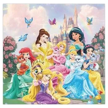 Papírový ubrousek Papírové ubrousky 16x16cm 20ks princezny - Cakesicq