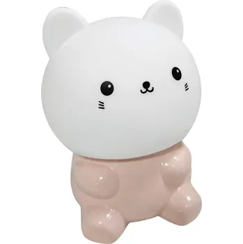 Dětské svítidlo LED RGBW Dětská dotyková lampa LED/1W/5V USB 1200 mAh kočka