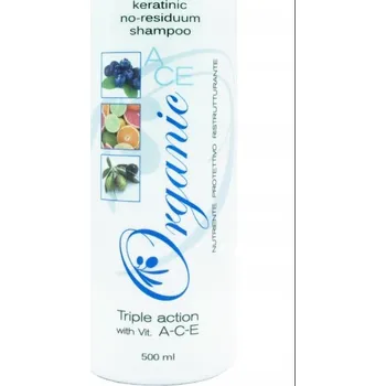 Šampon Šampon na vlasy s keratinem ORGANIC s vitamíny A-C-E, hloubkově čisticí