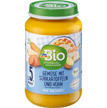 Dětská výživa dmBio bio příkrm zelenina, batáty & kuře