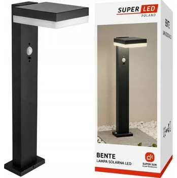 Venkovní osvětlení Solární lampa LED lampa SuperLED černá 50 cm IP44 senzor pohybu 600 lm