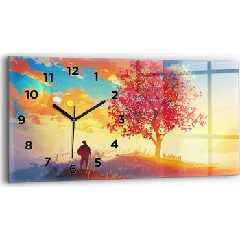 Hodiny Nástěnné hodiny Wallfluent modré 60 cm