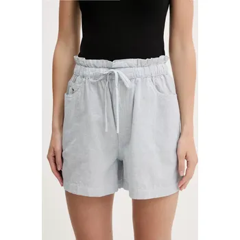 Pánské kraťasy Šortky s příměsí lnu Tommy Jeans DW0DW20360 modrá 50X, vel. L