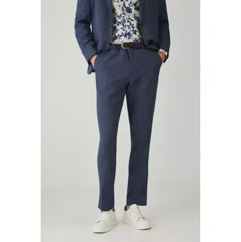 Pánské kalhoty Kalhoty s příměsí lnu Medicine RS25.SPM703 námořnická modř 59M, vel. L