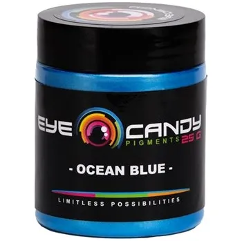 Lak na dřevo Eye Candy Ocean Blue slídový metalický práškový pigment Hmotnost: 25 g