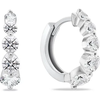 Náušnice Brilio Silver Něžné stříbrné náušnice kruhy EA956W + 2 měsíce na vrácení zboží