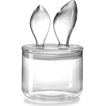 Dóza na potraviny IVV Italy OVER Skleněná Dóza na Sladkosti - Sušenky / Králík