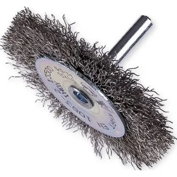 Drátěný kartáč Kotoučový kartáč vlnitý pr. 60 mm se stopkou, drát 0,3mm - nerez