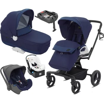 Kočárek Kočárek INGLESINA Quad Pro Systém podvozek Quad Black včetně báze pro autosedačku, Ocean blue