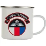 Hrnek smaltovaný (plechový) Striker 71. výsadkový prapor 300 ml - bílý