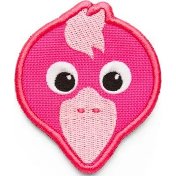 Nášivka Dětský odznáček na suchý zip AFFENZAHN Velcro badge Flamingo - bright pink