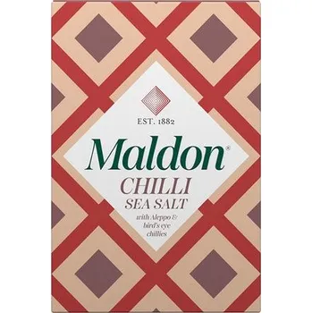 Kuchyňská sůl Maldon Salt Maldon mořská sůl s chilli 100g