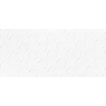 Šifon bílý, tkané puntíky, š.145