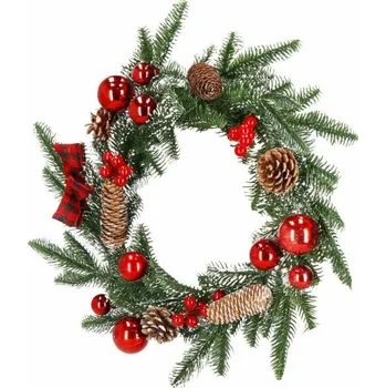 Vánoční dekorace SPRINGOS Adventní věnec 50 cm